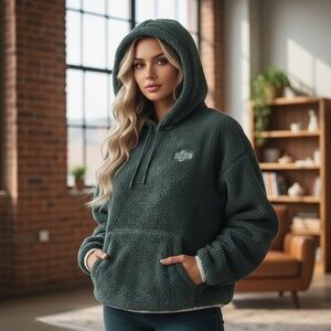 Nike Women's Cozy Dark Green Hoodie